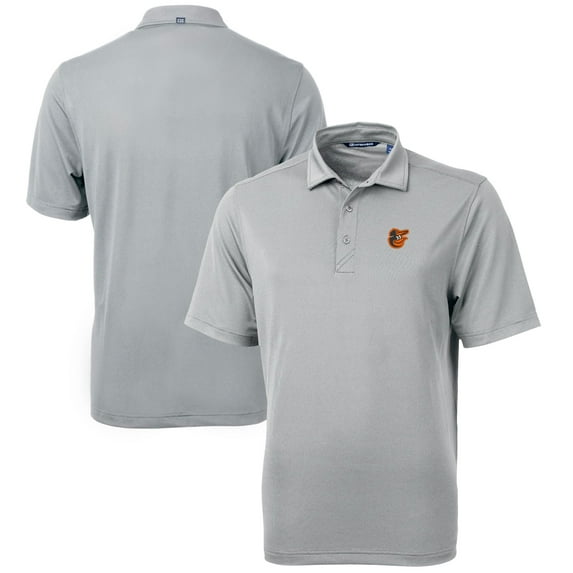 Men's Cutter & Buck Pewter Baltimore Orioles Big & Tall Virtue Eco Pique Recycled Polo