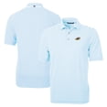 thumbnail image 1 of Men's Cutter & Buck Powder Blue Akron RubberDucks Big & Tall Virtue Eco Pique Stripe Recycled DryTec Polo, 1 of 3