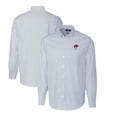 thumbnail image 1 of Men's Cutter & Buck Powder Blue Buffalo Bills Throwback Logo Stretch Oxford Stripe Long Sleeve Button Down Shirt, 1 of 3