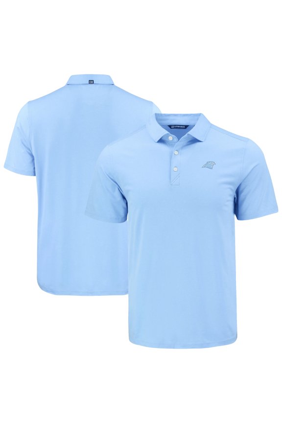 Men's Cutter & Buck Powder Blue Carolina Panthers Coastline Epic Comfort Eco Recycled Polo