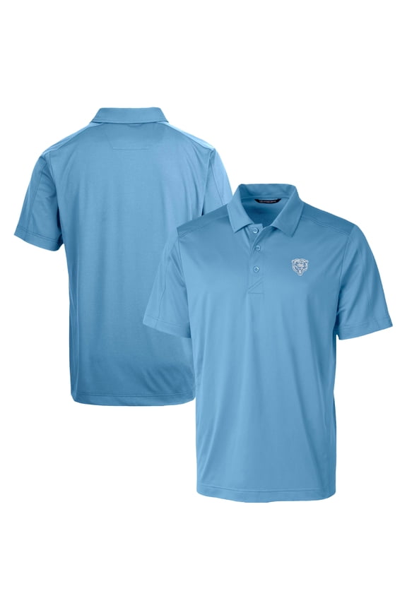Men's Cutter & Buck Powder Blue Chicago Bears Prospect Eco Textured Stretch Recycled Big & Tall Polo