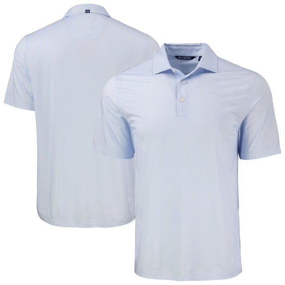 Men's Cutter & Buck Powder Blue New Orleans Saints Pike Eco Diamond Dot Print Recycled Polo
