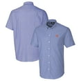 thumbnail image 1 of Men's Cutter & Buck Powder Blue Ole Miss Rebels Vault Stretch Oxford Short Sleeve Button-Down Shirt, 1 of 3