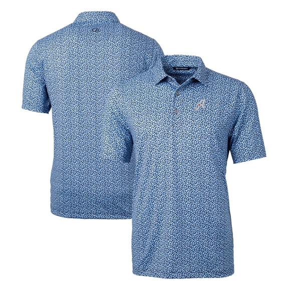 Men's Cutter & Buck Powder Blue Reno Aces Pike Magnolia Stretch Polo
