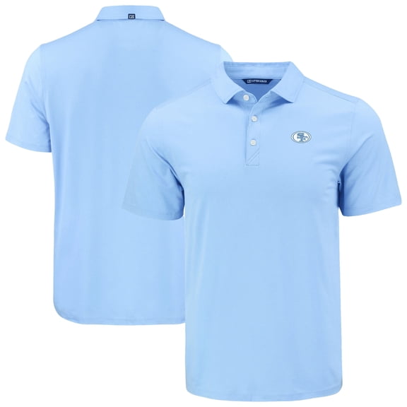 Men's Cutter & Buck Powder Blue San Francisco 49ers Coastline Epic Comfort Eco Recycled Polo