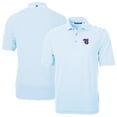 thumbnail image 1 of Men's Cutter & Buck Powder Blue Tennessee Smokies DryTec Virtue Eco Pique Stripe Recycled Polo, 1 of 3