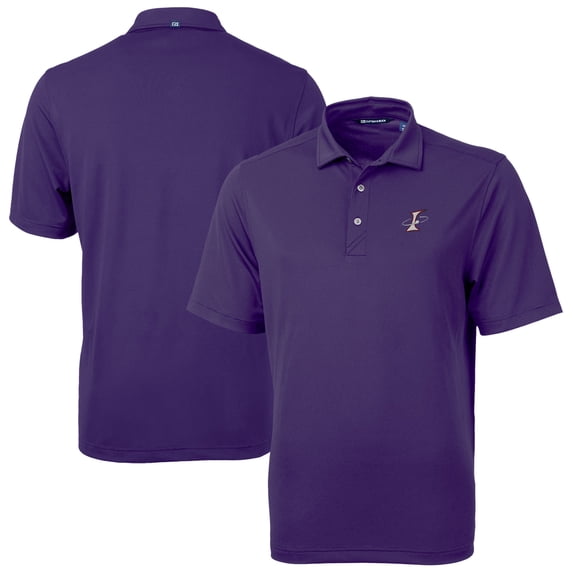Men's Cutter & Buck Purple Albuquerque Isotopes Virtue Eco Pique Recycled Polo