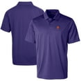 thumbnail image 1 of Men's Cutter & Buck  Purple Clemson Tigers Alumni Logo Prospect Textured Stretch Polo, 1 of 3