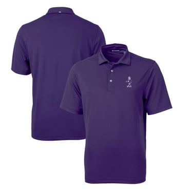 Men's Cutter & Buck Purple Kansas State Wildcats Big & Tall Virtue Eco Pique Recycled DryTec Polo