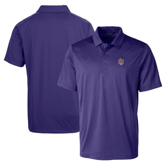 Men's Cutter & Buck Purple LSU Tigers Team Logo Big & Tall Prospect Textured Stretch Polo