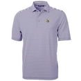 thumbnail image 1 of Men's Cutter & Buck Purple Minnesota Vikings Big & Tall Virtue Eco Pique Stripe Recycled Polo, 1 of 1