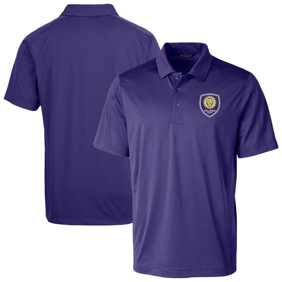 Men's-Cutter & Buck Purple Orlando City SC Big & Tall Prospect Eco Textured Stretch Recycled Polo