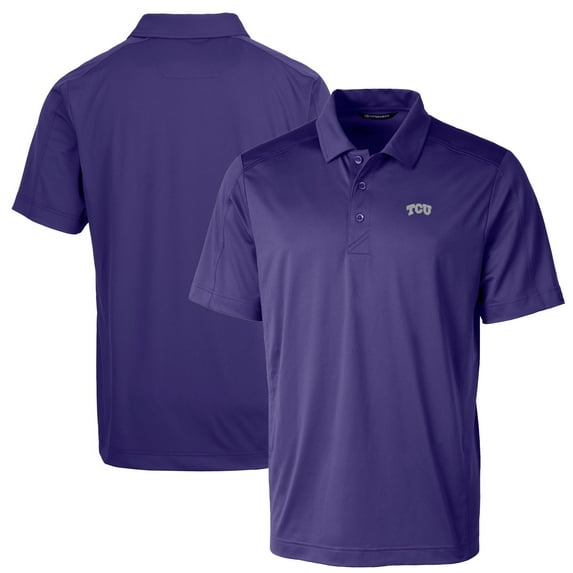 Men's Cutter & Buck Purple TCU Horned Frogs Big & Tall Prospect Textured Stretch Polo