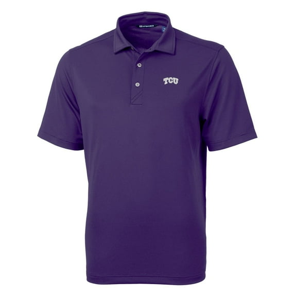 Men's Cutter & Buck Purple TCU Horned Frogs Big & Tall Virtue Eco Pique Recycled Polo