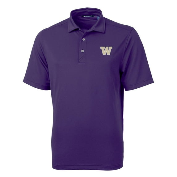Men's Cutter & Buck Purple Washington Huskies Virtue Eco Pique Recycled Polo