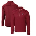 thumbnail image 1 of Men's Cutter & Buck Red Atlanta Falcons Mainsail Sweater-Knit Half-Zip Pullover Jacket, 1 of 3