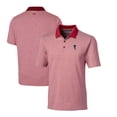 thumbnail image 1 of Men's Cutter & Buck Red Atlanta Falcons Throwback Logo Forge Tonal Stripe Stretch Polo, 1 of 3
