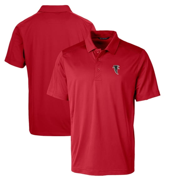 Men's Cutter & Buck Red Atlanta Falcons Throwback Logo Prospect Textured Stretch Polo