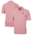 thumbnail image 1 of Men's Cutter & Buck Red Atlanta Falcons Throwback Team Logo Virtue Eco Pique Stripe Recycled Polo, 1 of 3