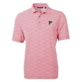 thumbnail image 1 of Men's Cutter & Buck Red Atlanta Falcons Virtue Eco Pique Botanical Print Polo, 1 of 1