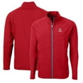 thumbnail image 1 of Men's Cutter & Buck Red Bradley Braves Big & Tall Adapt Eco Knit Hybrid Recycled Full-Zip Jacket, 1 of 3