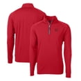 thumbnail image 1 of Men's Cutter & Buck Red Cincinnati Reds City Connect Big & Tall Adapt Eco Knit Stretch Recycled Quarter-Zip Pullover Top, 1 of 3