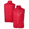 thumbnail image 1 of Men's Cutter & Buck Red Cincinnati Reds Rainier Full-Zip Puffer Vest, 1 of 3