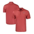 thumbnail image 1 of Men's Cutter & Buck  Red Cincinnati Reds Stars & Stripes Pike Eco Tonal Geo Print Stretch Recycled Polo, 1 of 3