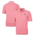 thumbnail image 1 of Men's Cutter & Buck Red Dayton Flyers Big & Tall Virtue Eco Pique Stripe Recycled DryTec Polo, 1 of 3