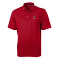 thumbnail image 1 of Men's Cutter & Buck Red Delaware State Hornets Big & Tall Virtue Eco Pique Recycled Polo, 1 of 1