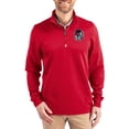 thumbnail image 1 of Men's-Cutter & Buck  Red Georgia Bulldogs DryTec Traverse Stretch Eco Tri-Blend Quarter-Zip Pullover, 1 of 2