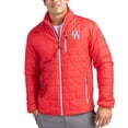 thumbnail image 1 of Men's-Cutter & Buck  Red Houston Cougars Rainier Eco Insulated PrimaLoft Full-Zip Puffer Jacket, 1 of 2