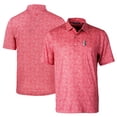 thumbnail image 1 of Men's Cutter & Buck Red Indianapolis Indians DryTec Pike Constellation Print Stretch Polo, 1 of 3