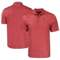 thumbnail image 1 of Men's Cutter & Buck Red Louisiana Tech Bulldogs Pike Eco Tonal Geo Print Stretch Recycled Polo, 1 of 3