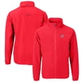 thumbnail image 1 of Men's Cutter & Buck  Red Miami Marlins Americana Logo Charter Eco Knit Recycled Full-Zip Jacket, 1 of 3