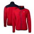 thumbnail image 1 of Men's Cutter & Buck Red Minnesota Twins Stars & Stripes Cascade Eco Sherpa Fleece Full-Zip Jacket, 1 of 3