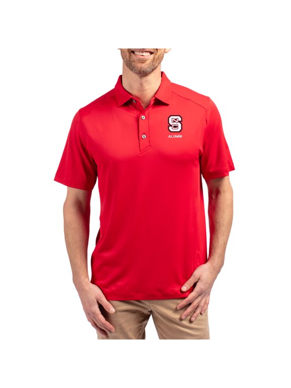 Men's-Cutter & Buck Red NC State Wolfpack Forge Alumni Eco Stretch Recycled Polo