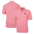 thumbnail image 1 of Men's Cutter & Buck Red NC State Wolfpack Throwback Logo Virtue Eco Pique Stripe Recycled Polo, 1 of 3