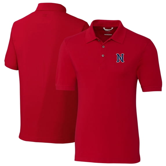 Men's Cutter & Buck Red Nashville Sounds Big & Tall DryTec Advantage Tri-Blend Pique Polo
