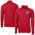 thumbnail image 1 of Men's-Cutter & Buck  Red New York Red Bulls Adapt Eco Knit Stretch Recycled Raglan Quarter-Zip Top, 1 of 3