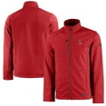 thumbnail image 1 of Men's Cutter & Buck  Red Ohio State Buckeyes Alumni Logo Evoke Eco Softshell Recycled Full-Zip Jacket, 1 of 3