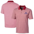 thumbnail image 1 of Men's Cutter & Buck  Red PGA TOUR Volunteers Big & Tall Forge Tonal Stripe Stretch Polo, 1 of 3