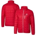 thumbnail image 1 of Men's Cutter & Buck Red Philadelphia Phillies Rainier Eco Insulated Full-Zip Puffer Jacket, 1 of 3