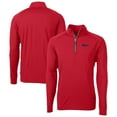 thumbnail image 1 of Men's Cutter & Buck Red Pittsburgh Steelers Team Adapt Eco Knit Hybrid Recycled Quarter-Zip Pullover Top, 1 of 3