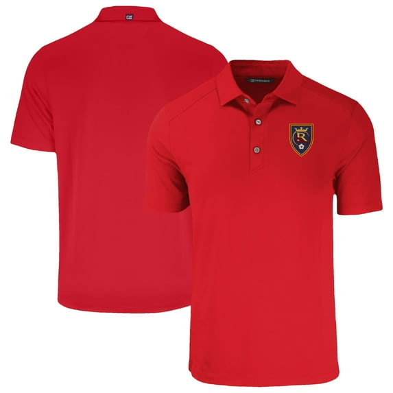 Men's-Cutter & Buck Red Real Salt Lake Big & Tall Forge Eco Stretch Recycled Polo