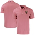 thumbnail image 1 of Men's-Cutter & Buck  Red Real Salt Lake Forge Eco Double Stripe Stretch Recycled Tri-Blend Polo, 1 of 3