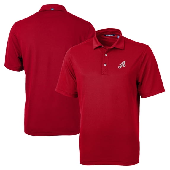 Men's Cutter & Buck Red Reno Aces Big & Tall Virtue Eco Pique Recycled Polo