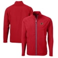 thumbnail image 1 of Men's Cutter & Buck  Red Rochester Red Wings Adapt Eco Knit Hybrid Recycled Full-Zip Jacket, 1 of 3