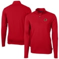 thumbnail image 1 of Men's Cutter & Buck Red Rochester Red Wings Virtue Eco Pique Recycled Quarter-Zip Pullover Top, 1 of 3