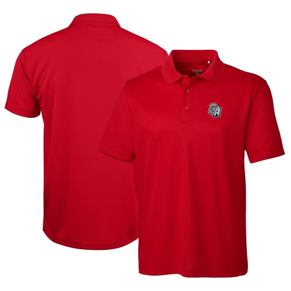 Men's Cutter & Buck Red San Antonio Missions Clique Ice Pique Tech Polo
